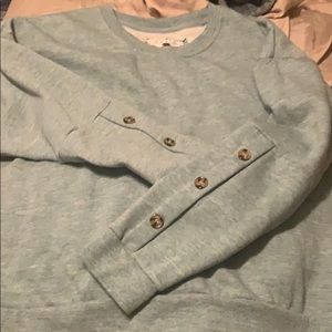 Teal pull over sweatshirt